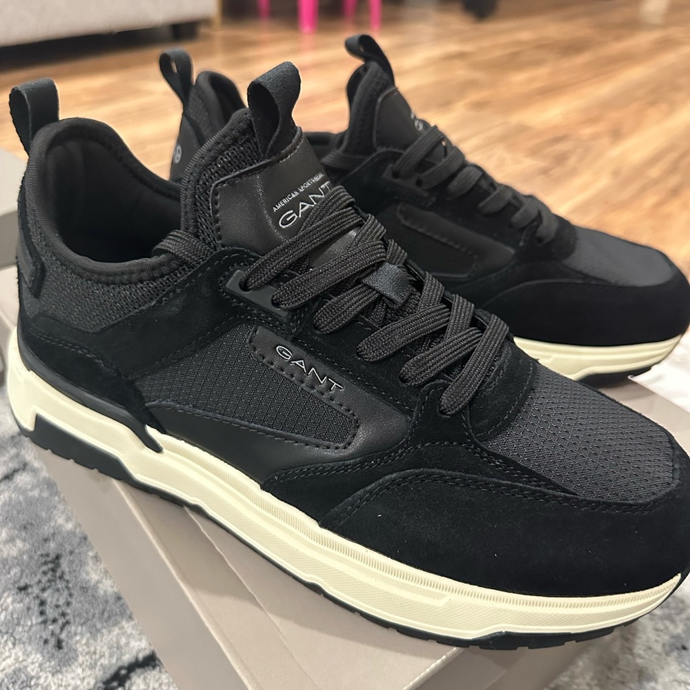 Gant Black Sneakers Retro-Inspired Comfort